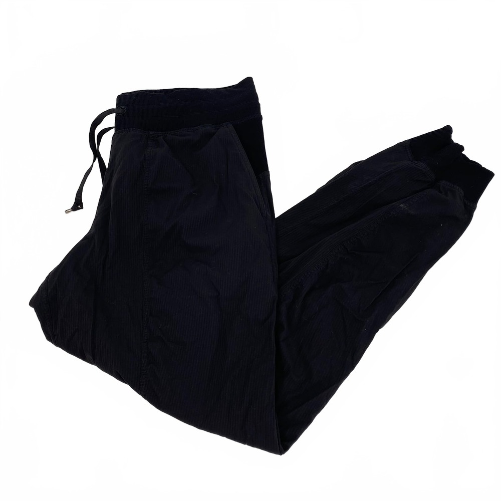 Lululemon Black Synthetic Track Joggers | Women’s Size 10